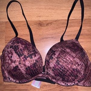 Victoria secret animal print push up bra